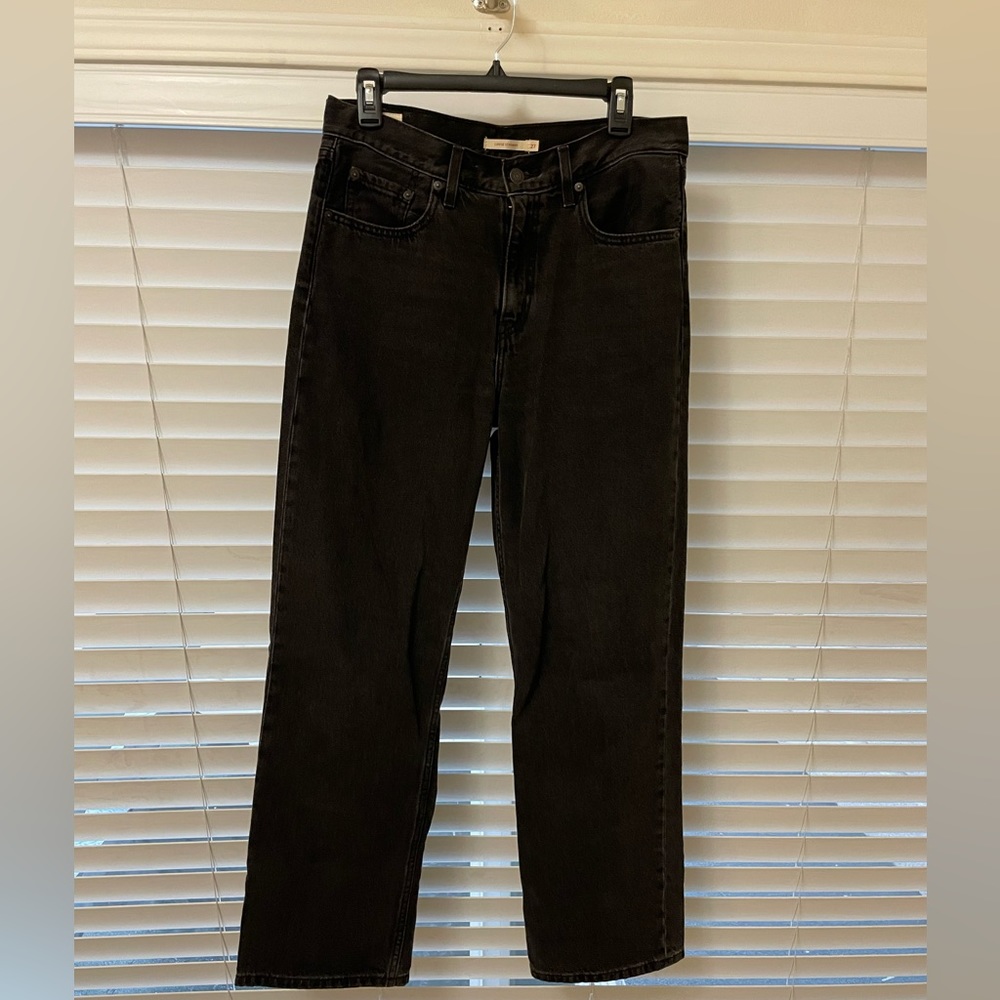 LEVI LOOSE STRAIGHT BLACK JEANS